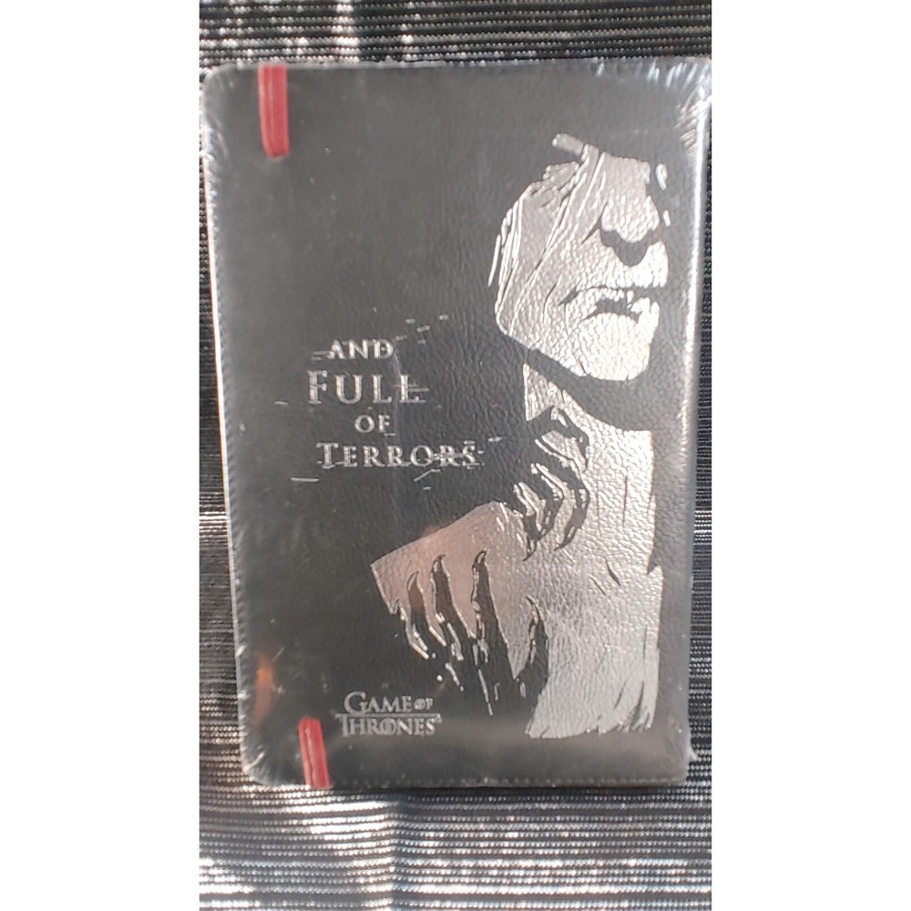 Game Of Thrones Journal Book Dark Night Full Of Terror Red Lined Pages Sealed - Picture 2 of 4